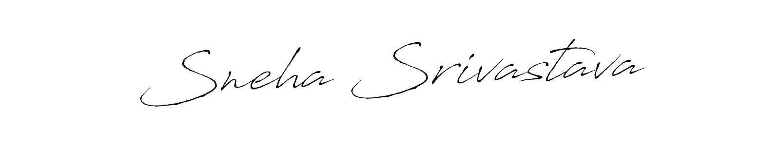 Make a beautiful signature design for name Sneha Srivastava. With this signature (Antro_Vectra) style, you can create a handwritten signature for free. Sneha Srivastava signature style 6 images and pictures png