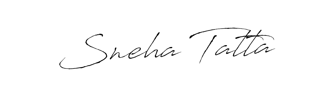 Sneha Tatta stylish signature style. Best Handwritten Sign (Antro_Vectra) for my name. Handwritten Signature Collection Ideas for my name Sneha Tatta. Sneha Tatta signature style 6 images and pictures png