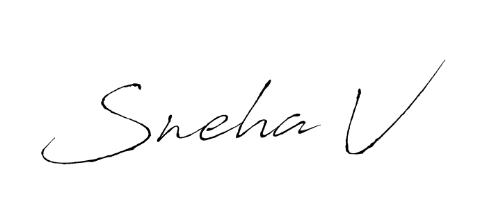 Once you've used our free online signature maker to create your best signature Antro_Vectra style, it's time to enjoy all of the benefits that Sneha V name signing documents. Sneha V signature style 6 images and pictures png