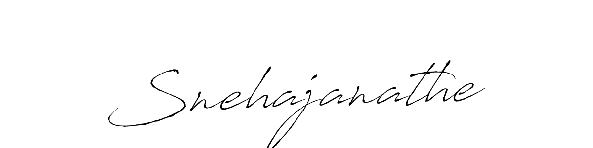 Design your own signature with our free online signature maker. With this signature software, you can create a handwritten (Antro_Vectra) signature for name Snehajanathe. Snehajanathe signature style 6 images and pictures png