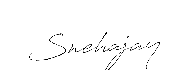 How to make Snehajay signature? Antro_Vectra is a professional autograph style. Create handwritten signature for Snehajay name. Snehajay signature style 6 images and pictures png