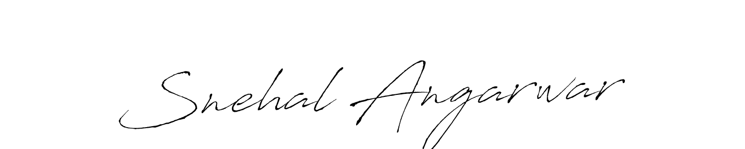 The best way (Antro_Vectra) to make a short signature is to pick only two or three words in your name. The name Snehal Angarwar include a total of six letters. For converting this name. Snehal Angarwar signature style 6 images and pictures png