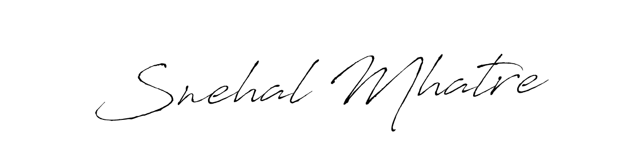 Make a beautiful signature design for name Snehal Mhatre. With this signature (Antro_Vectra) style, you can create a handwritten signature for free. Snehal Mhatre signature style 6 images and pictures png