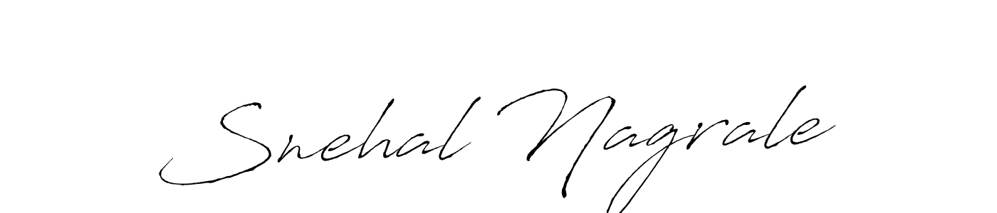 How to make Snehal Nagrale name signature. Use Antro_Vectra style for creating short signs online. This is the latest handwritten sign. Snehal Nagrale signature style 6 images and pictures png