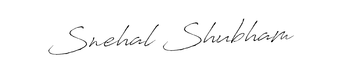 Snehal Shubham stylish signature style. Best Handwritten Sign (Antro_Vectra) for my name. Handwritten Signature Collection Ideas for my name Snehal Shubham. Snehal Shubham signature style 6 images and pictures png