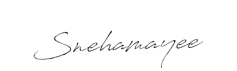 How to make Snehamayee signature? Antro_Vectra is a professional autograph style. Create handwritten signature for Snehamayee name. Snehamayee signature style 6 images and pictures png