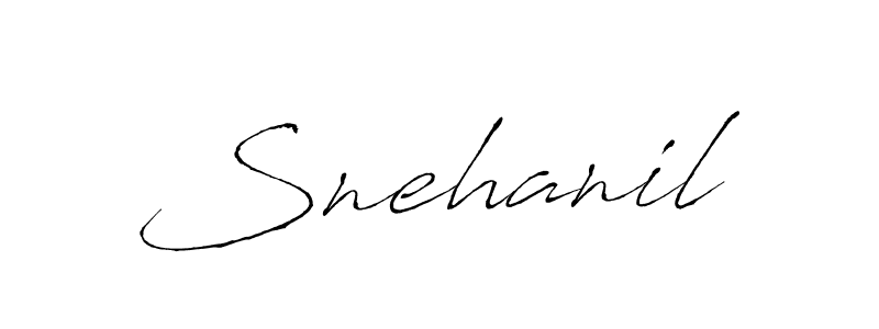 Make a beautiful signature design for name Snehanil. With this signature (Antro_Vectra) style, you can create a handwritten signature for free. Snehanil signature style 6 images and pictures png