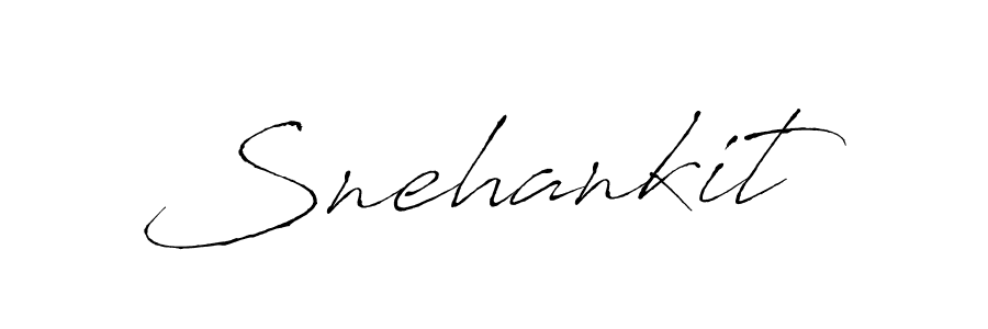 How to make Snehankit name signature. Use Antro_Vectra style for creating short signs online. This is the latest handwritten sign. Snehankit signature style 6 images and pictures png