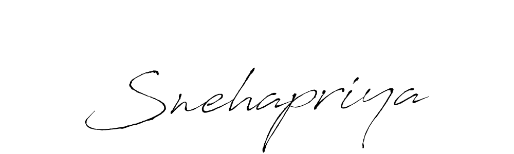 Make a beautiful signature design for name Snehapriya. With this signature (Antro_Vectra) style, you can create a handwritten signature for free. Snehapriya signature style 6 images and pictures png