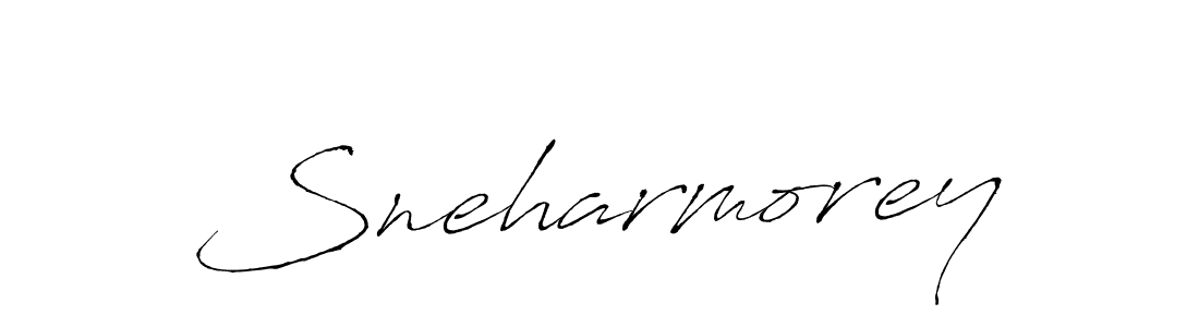 Sneharmorey stylish signature style. Best Handwritten Sign (Antro_Vectra) for my name. Handwritten Signature Collection Ideas for my name Sneharmorey. Sneharmorey signature style 6 images and pictures png
