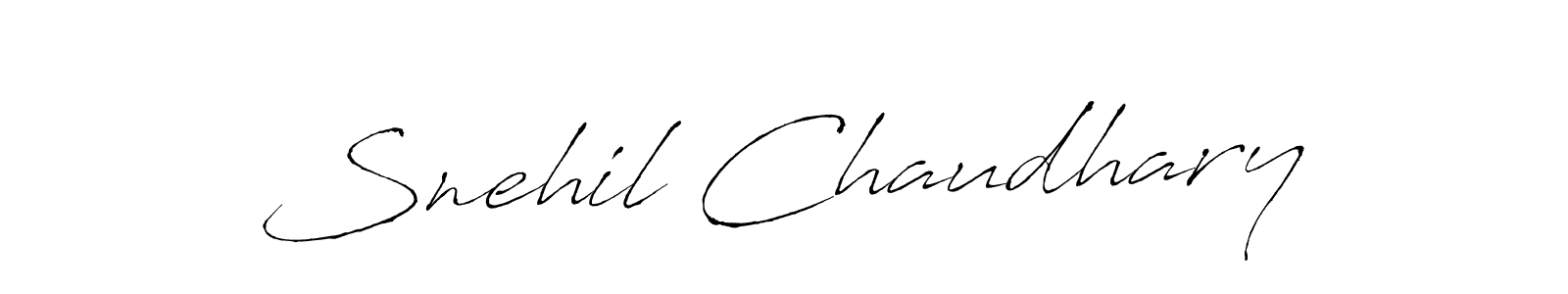 Snehil Chaudhary stylish signature style. Best Handwritten Sign (Antro_Vectra) for my name. Handwritten Signature Collection Ideas for my name Snehil Chaudhary. Snehil Chaudhary signature style 6 images and pictures png