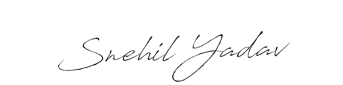 Antro_Vectra is a professional signature style that is perfect for those who want to add a touch of class to their signature. It is also a great choice for those who want to make their signature more unique. Get Snehil Yadav name to fancy signature for free. Snehil Yadav signature style 6 images and pictures png