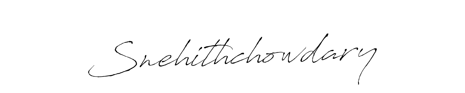 The best way (Antro_Vectra) to make a short signature is to pick only two or three words in your name. The name Snehithchowdary include a total of six letters. For converting this name. Snehithchowdary signature style 6 images and pictures png