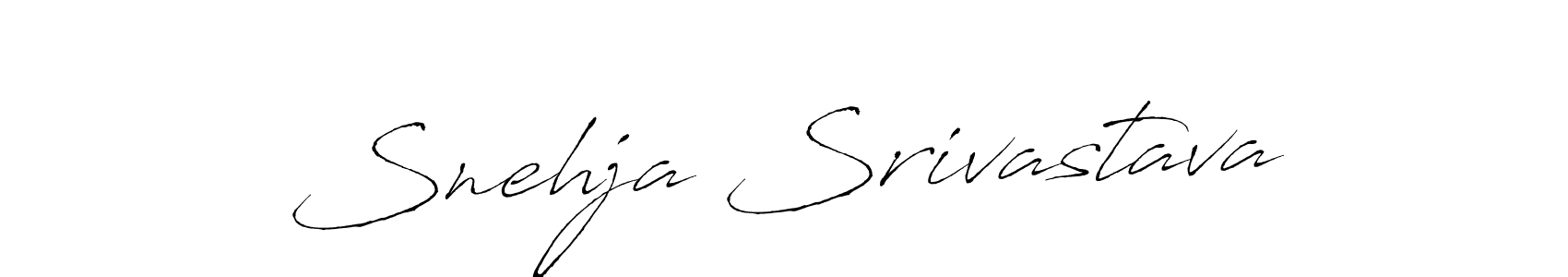 Snehja Srivastava stylish signature style. Best Handwritten Sign (Antro_Vectra) for my name. Handwritten Signature Collection Ideas for my name Snehja Srivastava. Snehja Srivastava signature style 6 images and pictures png