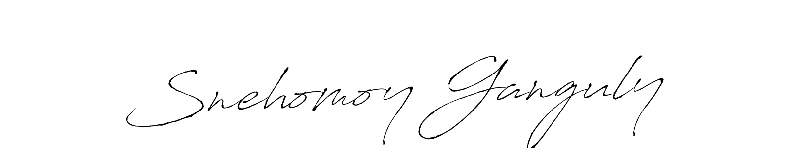 Antro_Vectra is a professional signature style that is perfect for those who want to add a touch of class to their signature. It is also a great choice for those who want to make their signature more unique. Get Snehomoy Ganguly name to fancy signature for free. Snehomoy Ganguly signature style 6 images and pictures png