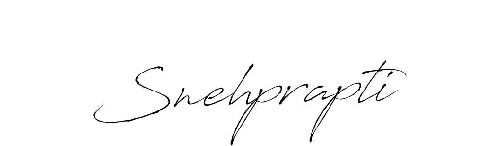 Design your own signature with our free online signature maker. With this signature software, you can create a handwritten (Antro_Vectra) signature for name Snehprapti. Snehprapti signature style 6 images and pictures png