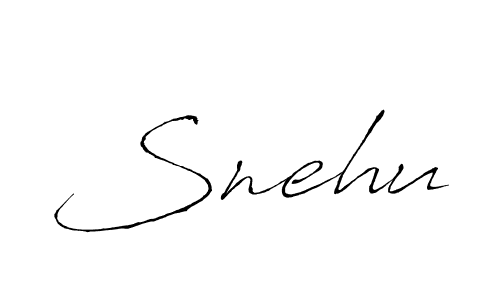 How to make Snehu signature? Antro_Vectra is a professional autograph style. Create handwritten signature for Snehu name. Snehu signature style 6 images and pictures png