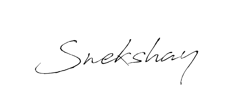 Design your own signature with our free online signature maker. With this signature software, you can create a handwritten (Antro_Vectra) signature for name Snekshay. Snekshay signature style 6 images and pictures png