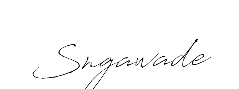How to make Sngawade name signature. Use Antro_Vectra style for creating short signs online. This is the latest handwritten sign. Sngawade signature style 6 images and pictures png