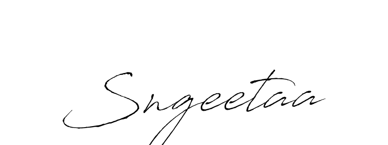 Use a signature maker to create a handwritten signature online. With this signature software, you can design (Antro_Vectra) your own signature for name Sngeetaa. Sngeetaa signature style 6 images and pictures png