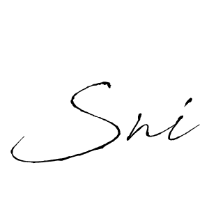 How to make Sni name signature. Use Antro_Vectra style for creating short signs online. This is the latest handwritten sign. Sni signature style 6 images and pictures png