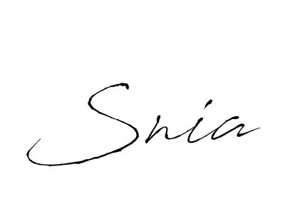 Design your own signature with our free online signature maker. With this signature software, you can create a handwritten (Antro_Vectra) signature for name Snia. Snia signature style 6 images and pictures png