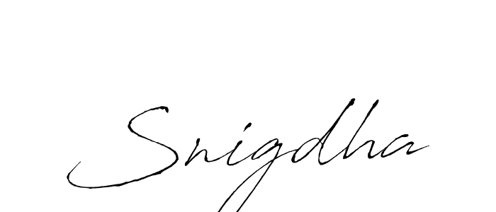 Use a signature maker to create a handwritten signature online. With this signature software, you can design (Antro_Vectra) your own signature for name Snigdha. Snigdha signature style 6 images and pictures png