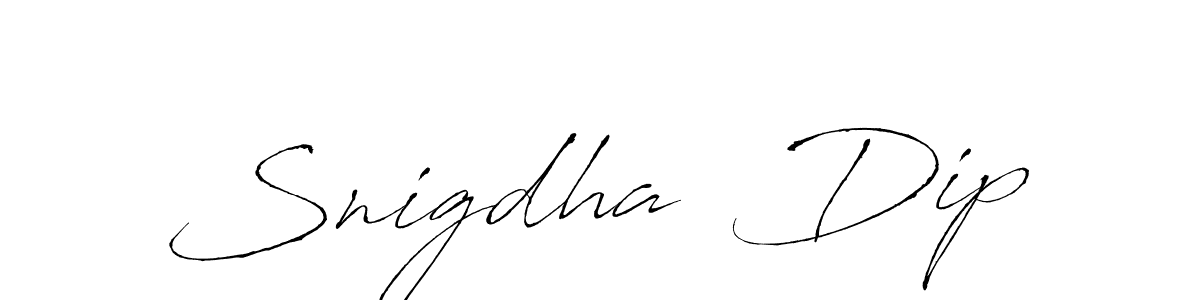 Use a signature maker to create a handwritten signature online. With this signature software, you can design (Antro_Vectra) your own signature for name Snigdha  Dip. Snigdha  Dip signature style 6 images and pictures png