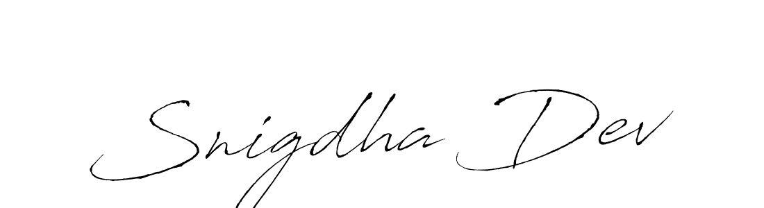 Create a beautiful signature design for name Snigdha Dev. With this signature (Antro_Vectra) fonts, you can make a handwritten signature for free. Snigdha Dev signature style 6 images and pictures png