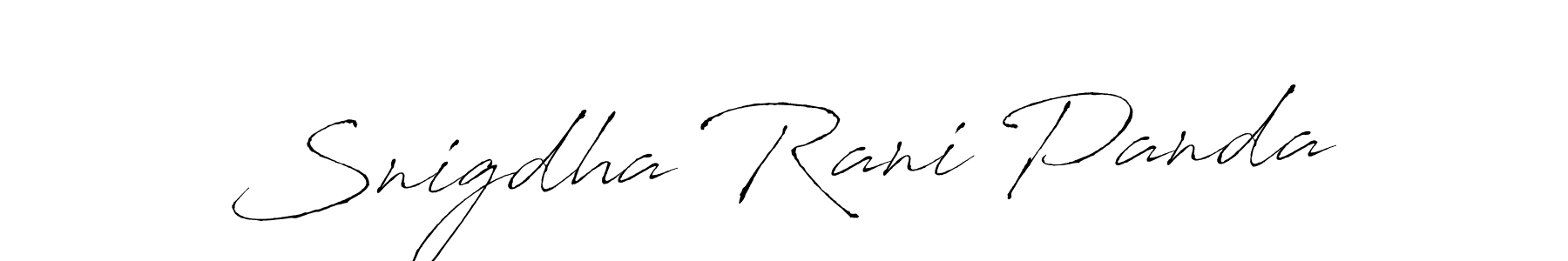 Design your own signature with our free online signature maker. With this signature software, you can create a handwritten (Antro_Vectra) signature for name Snigdha Rani Panda. Snigdha Rani Panda signature style 6 images and pictures png