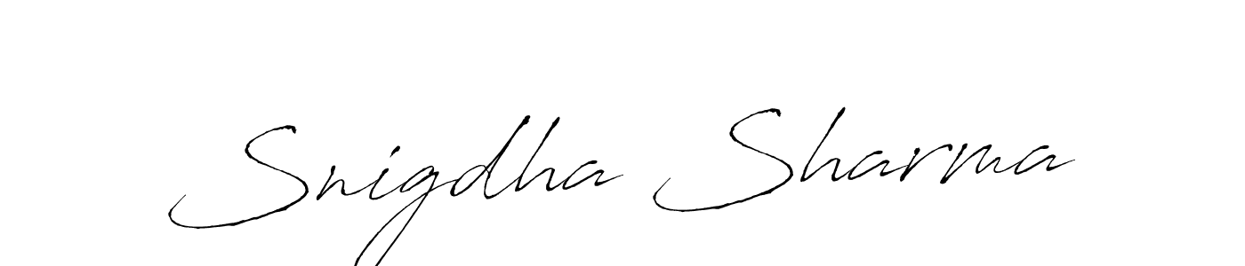 Also You can easily find your signature by using the search form. We will create Snigdha Sharma name handwritten signature images for you free of cost using Antro_Vectra sign style. Snigdha Sharma signature style 6 images and pictures png