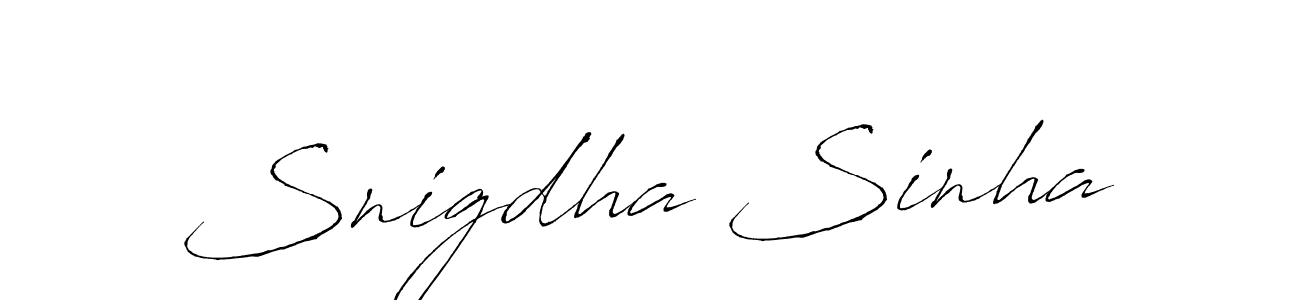 It looks lik you need a new signature style for name Snigdha Sinha. Design unique handwritten (Antro_Vectra) signature with our free signature maker in just a few clicks. Snigdha Sinha signature style 6 images and pictures png