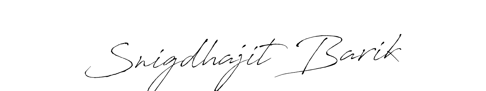 Make a beautiful signature design for name Snigdhajit Barik. With this signature (Antro_Vectra) style, you can create a handwritten signature for free. Snigdhajit Barik signature style 6 images and pictures png