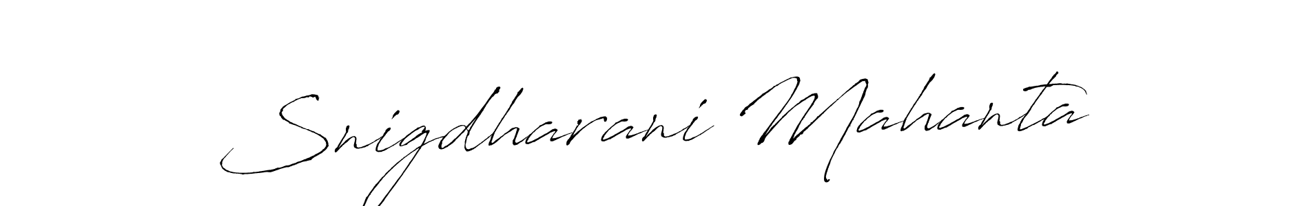 Also You can easily find your signature by using the search form. We will create Snigdharani Mahanta name handwritten signature images for you free of cost using Antro_Vectra sign style. Snigdharani Mahanta signature style 6 images and pictures png