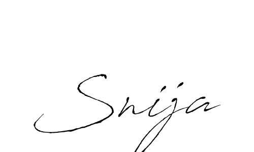 if you are searching for the best signature style for your name Snija. so please give up your signature search. here we have designed multiple signature styles  using Antro_Vectra. Snija signature style 6 images and pictures png