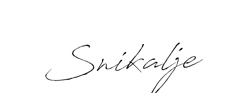 if you are searching for the best signature style for your name Snikalje. so please give up your signature search. here we have designed multiple signature styles  using Antro_Vectra. Snikalje signature style 6 images and pictures png