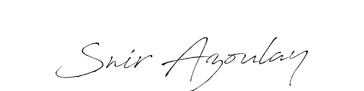 Design your own signature with our free online signature maker. With this signature software, you can create a handwritten (Antro_Vectra) signature for name Snir Azoulay. Snir Azoulay signature style 6 images and pictures png
