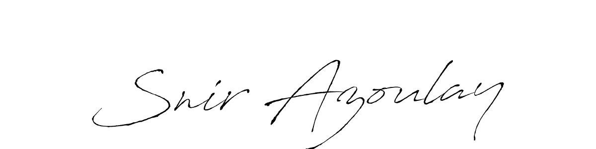 Snir Azoulay stylish signature style. Best Handwritten Sign (Antro_Vectra) for my name. Handwritten Signature Collection Ideas for my name Snir Azoulay. Snir Azoulay signature style 6 images and pictures png
