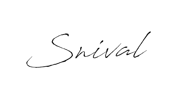 How to make Snival signature? Antro_Vectra is a professional autograph style. Create handwritten signature for Snival name. Snival signature style 6 images and pictures png