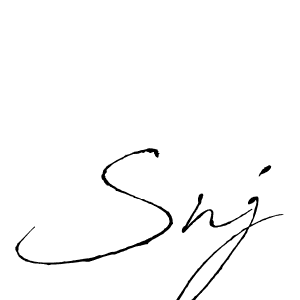 Design your own signature with our free online signature maker. With this signature software, you can create a handwritten (Antro_Vectra) signature for name Snj. Snj signature style 6 images and pictures png