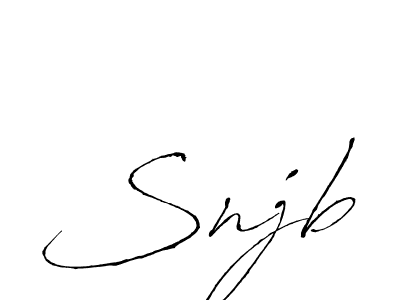 Use a signature maker to create a handwritten signature online. With this signature software, you can design (Antro_Vectra) your own signature for name Snjb. Snjb signature style 6 images and pictures png