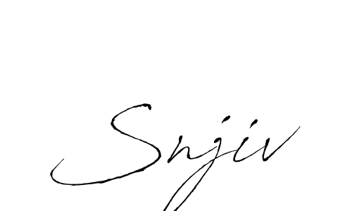How to make Snjiv signature? Antro_Vectra is a professional autograph style. Create handwritten signature for Snjiv name. Snjiv signature style 6 images and pictures png