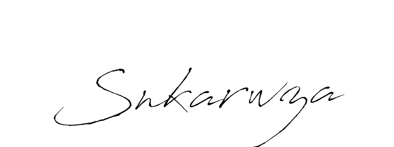 How to make Snkarwza name signature. Use Antro_Vectra style for creating short signs online. This is the latest handwritten sign. Snkarwza signature style 6 images and pictures png