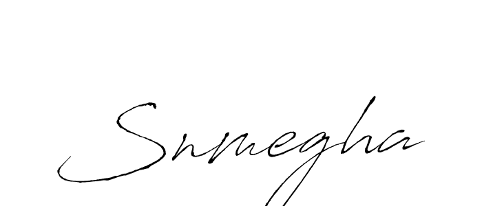 How to make Snmegha signature? Antro_Vectra is a professional autograph style. Create handwritten signature for Snmegha name. Snmegha signature style 6 images and pictures png