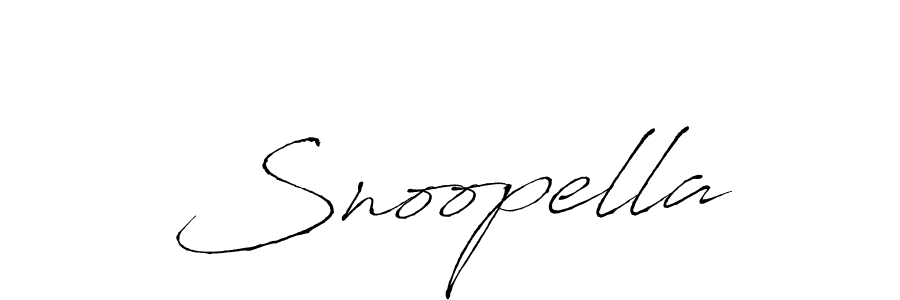 Design your own signature with our free online signature maker. With this signature software, you can create a handwritten (Antro_Vectra) signature for name Snoopella. Snoopella signature style 6 images and pictures png