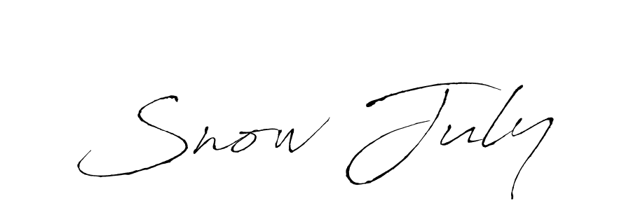 if you are searching for the best signature style for your name Snow July. so please give up your signature search. here we have designed multiple signature styles  using Antro_Vectra. Snow July signature style 6 images and pictures png