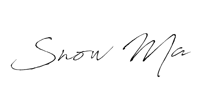 How to make Snow Ma signature? Antro_Vectra is a professional autograph style. Create handwritten signature for Snow Ma name. Snow Ma signature style 6 images and pictures png