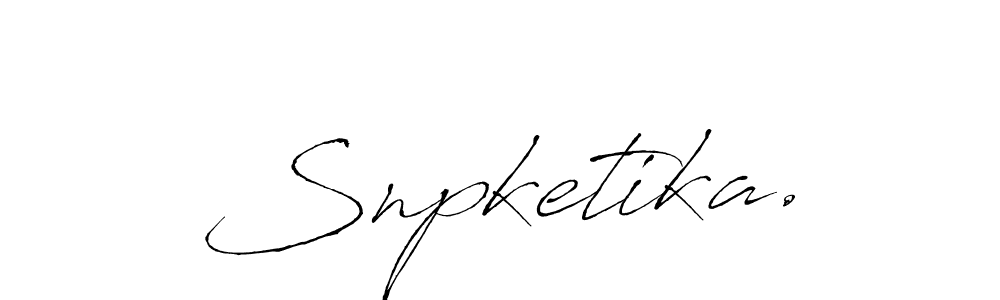 Make a beautiful signature design for name Snpketika.. Use this online signature maker to create a handwritten signature for free. Snpketika. signature style 6 images and pictures png