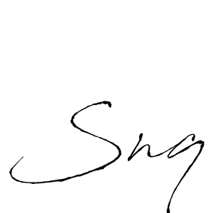 Make a beautiful signature design for name Snq. With this signature (Antro_Vectra) style, you can create a handwritten signature for free. Snq signature style 6 images and pictures png