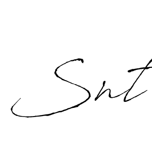 Design your own signature with our free online signature maker. With this signature software, you can create a handwritten (Antro_Vectra) signature for name Snt. Snt signature style 6 images and pictures png